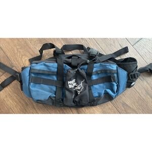 VINTAGE MONT BLANC HIKING CLIMBING FANNY PACK BLUE/BLACK